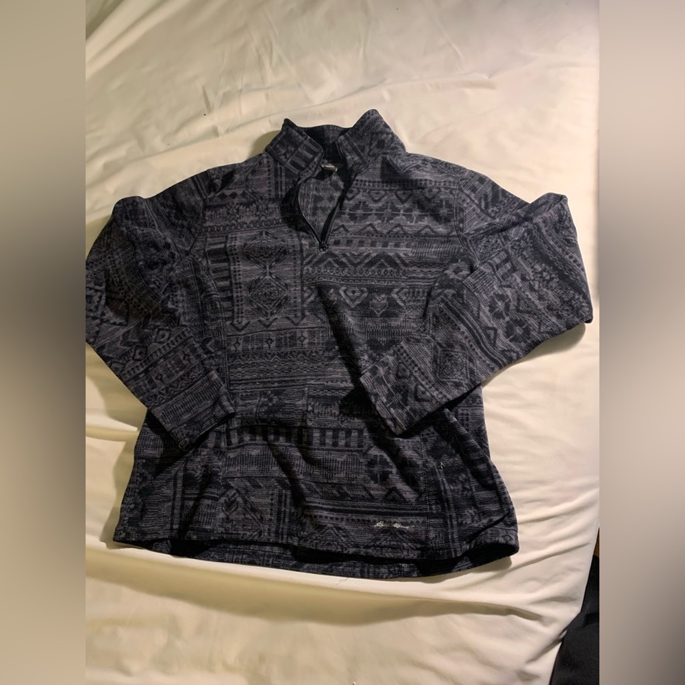 Eddie Bauer Aztec print fleece jacket